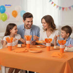 PartyLux™ Tableware Set | 141-Piece Party Kit with Plates, Cups, Cutlery & Tablecloth