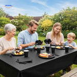 PartyLux™ Tableware Set | 141-Piece Party Kit with Plates, Cups, Cutlery & Tablecloth