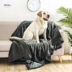 PawGuard™ Waterproof Blanket | Soft Cotton Velour & Discreet Protection