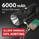 PowerBeam™ LED Searchlight | Ultra-Bright 500m Beam & Rechargeable Power Bank