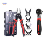 ProTool™ 6-in-1 Multifunctional Tool Set | Pliers, Wire Stripper & Ratchet Wrench