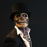 Schedel kostuum met pak voor Halloween