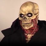 Skelet met zwarte mantel, griezelig effect