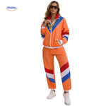 RetroVibe™ Set | 80s Retro Tracksuit | Breathable & Unisex Comfort