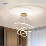 Halo Ring Chandelier | Dimmable, Minimalist & Energy-Efficient