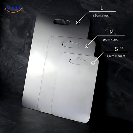 Afmetingen van de SafeCut Titanium Snijplank van www.middo.nl