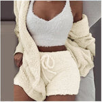 SheCutie™ 3-Piece Comfy Set | Cozy Knit Loungewear & Streetwear