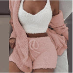 SheCutie™ 3-Piece Comfy Set | Cozy Knit Loungewear & Streetwear