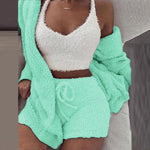 SheCutie™ 3-Piece Comfy Set | Cozy Knit Loungewear & Streetwear