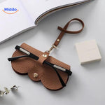 CompactVision™ Slim Leather Glasses Case | Sleek Protection for Reading Glasses & Sunglasses