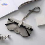 CompactVision™ Slim Leather Glasses Case | Sleek Protection for Reading Glasses & Sunglasses