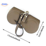 CompactVision™ Slim Leather Glasses Case | Sleek Protection for Reading Glasses & Sunglasses