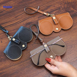 CompactVision™ Slim Leather Glasses Case | Sleek Protection for Reading Glasses & Sunglasses
