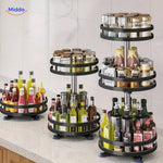 SpinStore™ 360° Rotating Storage Rack | Tidy & Stylish Organizer