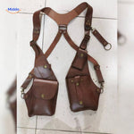 Steampunk™ Shoulder Holster Bag | Retro Leather & Versatile