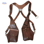 Steampunk™ Shoulder Holster Bag | Retro Leather & Versatile