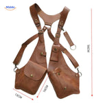 Steampunk™ Shoulder Holster Bag | Retro Leather & Versatile