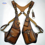 Steampunk™ Shoulder Holster Bag | Retro Leather & Versatile