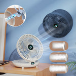 Dubbele SwiftAir ventilatoren met luchtstroom demonstratie.
