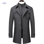 WoolGuard™ Double-Collar Wool Coat | Warm & Timeless British Style