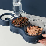 TripleFeeder™ 3-in-1 Cat Feeding Tray | Food, Water & Snacks in One