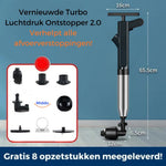 Middo Turbo Air Pressure Drain Blaster 2.0™ | Clears Any Clog Fast