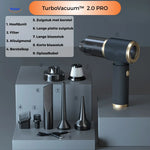 TurboVacuum™ 2.0 Pro | Cordless Mini Vacuum & Blower for Desk, Car & Tight Corners