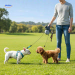 TweeTrek™ Dual Dog Leash | Tangle-Free Walking & LED Safety
