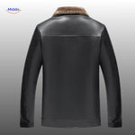 UrbanClass™ Leather Jacket | Luxe Fur Lining & Timeless Style