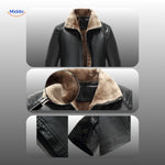 UrbanClass™ Leather Jacket | Luxe Fur Lining & Timeless Style