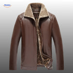 UrbanClass™ Leather Jacket | Luxe Fur Lining & Timeless Style