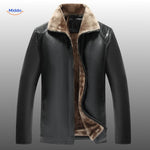 UrbanClass™ Leather Jacket | Luxe Fur Lining & Timeless Style