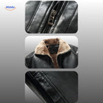 UrbanClass™ Leather Jacket | Luxe Fur Lining & Timeless Style