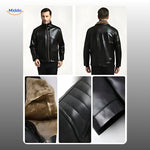 UrbanClass™ Leather Jacket | Luxe Fur Lining & Timeless Style