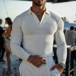 Elegante witte Vitaknit MuscleFit trui voor diverse gelegenheden
