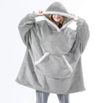 Middo Oversized XXL Sherpa Fleece Hoodie | Warm, Cozy & One Size
