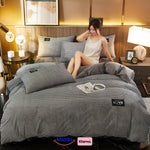 Middo Winter Warm Fleece Duvet Cover | Ultra Soft & Cozy with Zipper