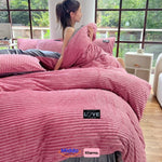 Middo Winter Warm Fleece Duvet Cover | Ultra Soft & Cozy with Zipper