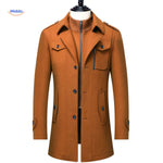 WoolGuard™ Double-Collar Wool Coat | Warm & Timeless British Style