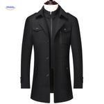 WoolGuard™ Double-Collar Wool Coat | Warm & Timeless British Style