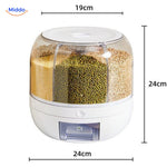 360° Rotating Grain Dispenser | Organized & Space-Saving Kitchen Storage