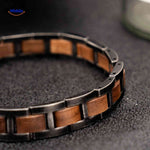 Woodforge™ Bracelet | Wood & Metal, Rugged Design and All-Day Comfort