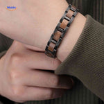 Woodforge™ Bracelet | Wood & Metal, Rugged Design and All-Day Comfort