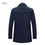WoolGuard™ Double-Collar Wool Coat | Warm & Timeless British Style