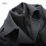 WoolGuard™ Double-Collar Wool Coat | Warm & Timeless British Style
