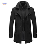 WoolGuard™ Double-Collar Wool Coat | Warm & Timeless British Style