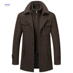 WoolGuard™ Double-Collar Wool Coat | Warm & Timeless British Style