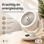 Airstream™ Fan | Quiet, Powerful Airflow & 360° Circulation