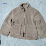 CozyLuxe™ Teddy Wool Coat | High Collar & Soft Faux Lambswool