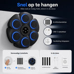 BoxPro™ Smart Music Boxing Machine | Interactive At-Home Boxing for the Whole Family